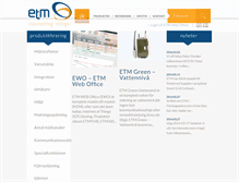 Tablet Screenshot of etm.se